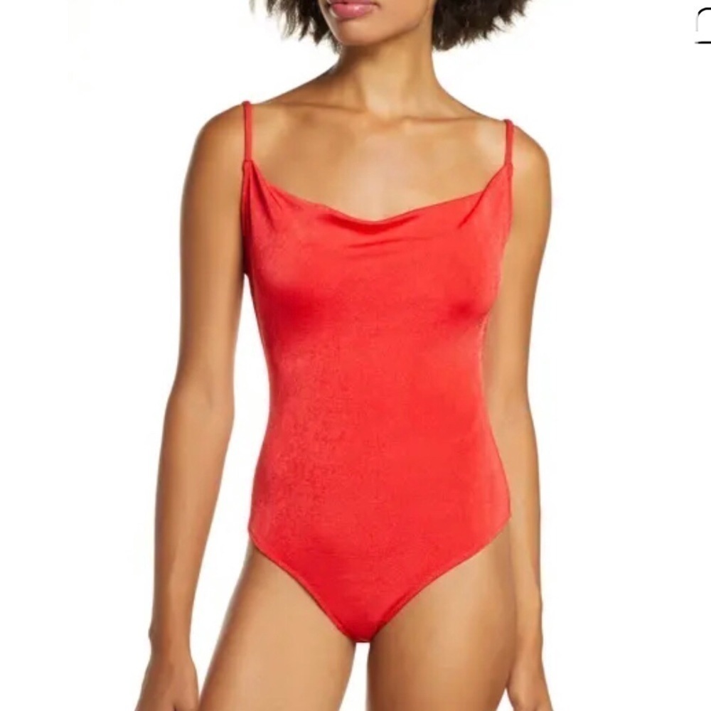 Free People Cowls in the Club Bodysuit, NWT small
